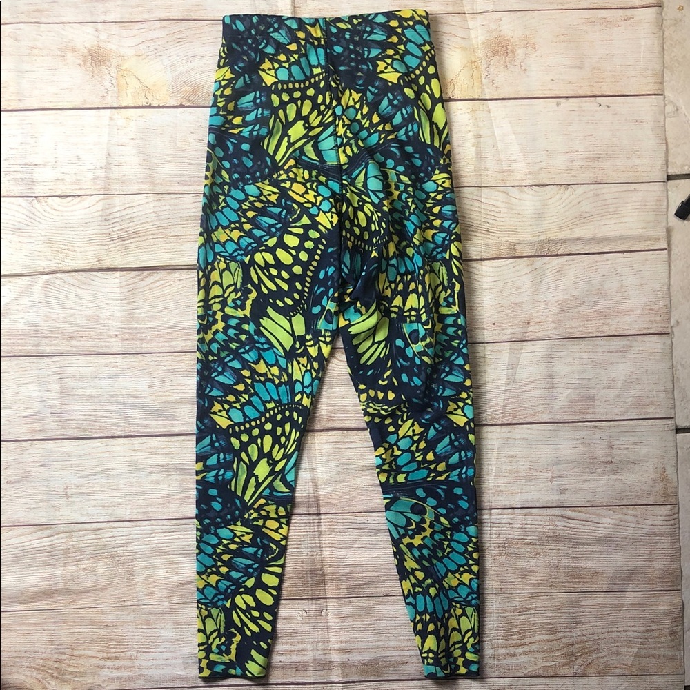 Yitty Multicolor Butterfly Patterned Sheer Leggin… - image 6